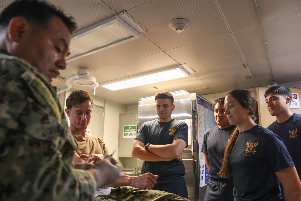 Burlington Sailors Recieve Intravenous Training