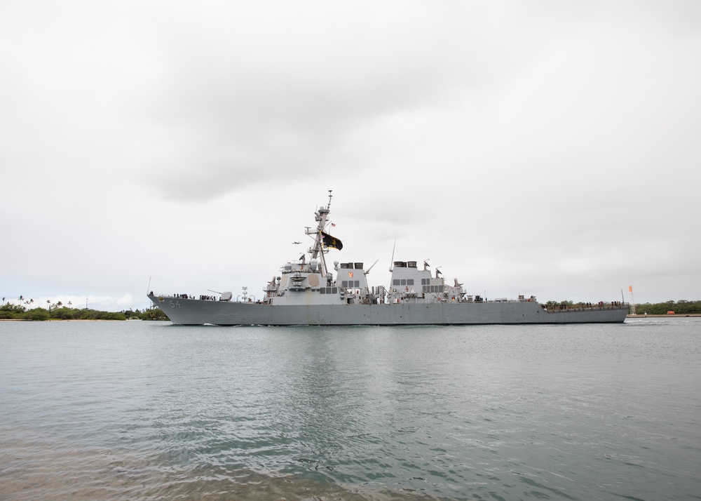 RIMPAC 2024: USS Curtis Wilbur departs Pearl Harbor, begins Force Integration phase