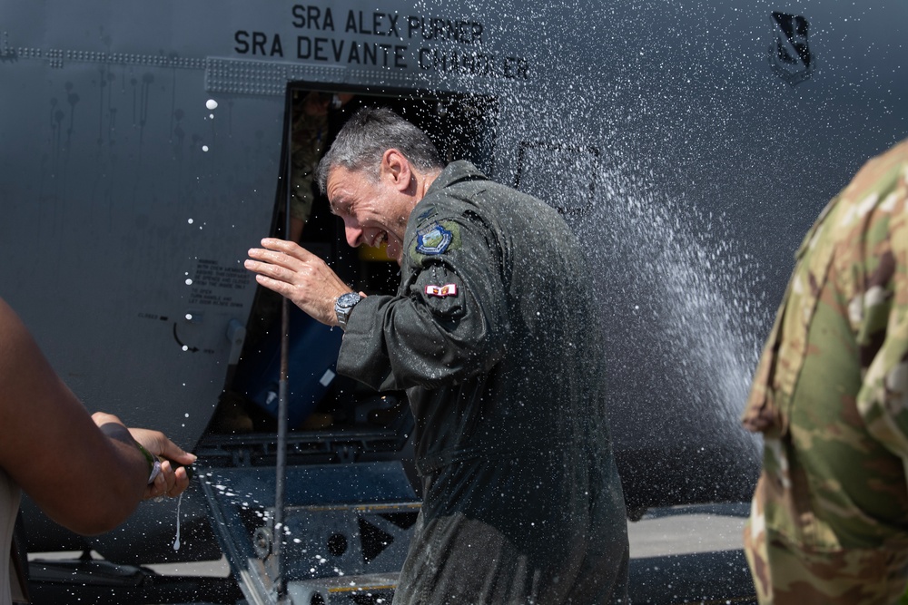 Col. Roddan completes fini flight