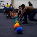 Sailors Participate In A Dodgeball Tournament