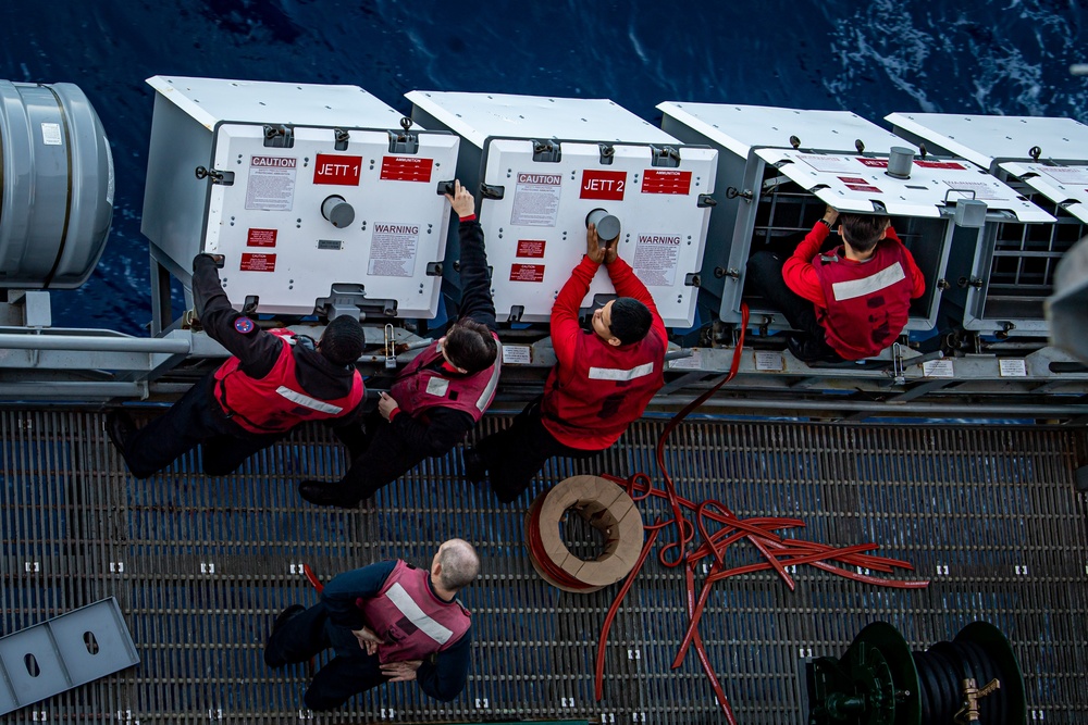 Sailors Inspect Equipment