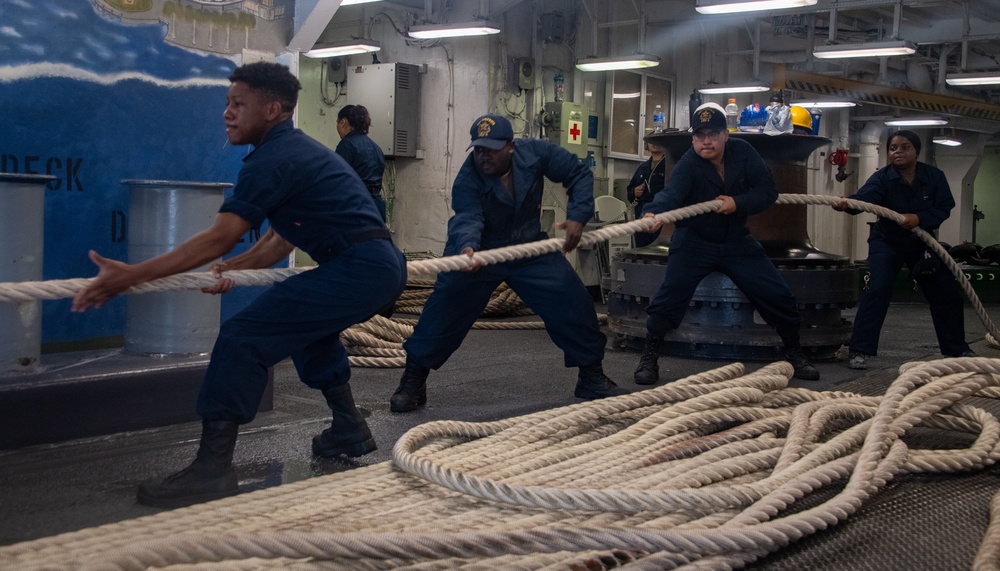 USS America (LHA 6) Departs Sasebo