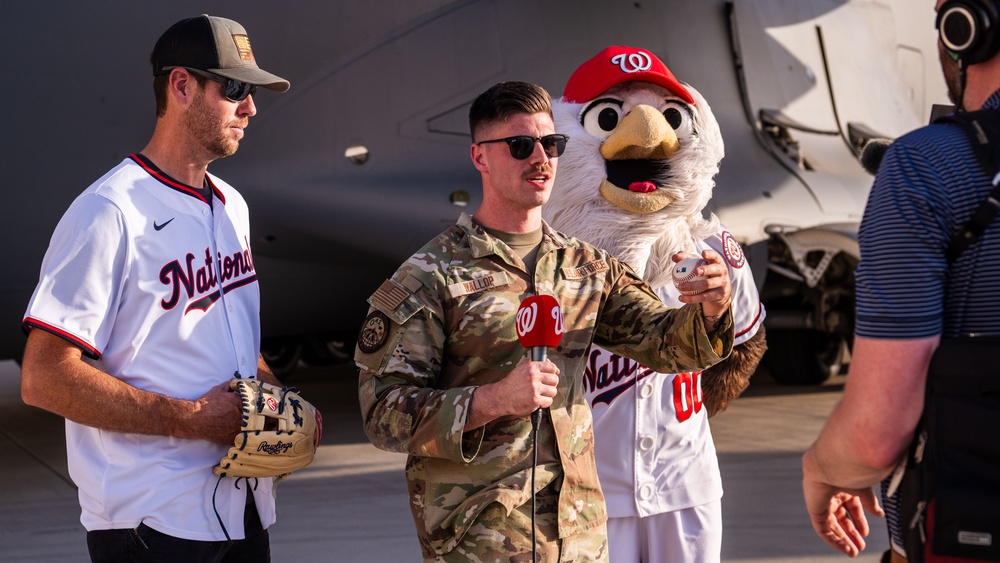 The Washington Nationals visit the 379th AEW