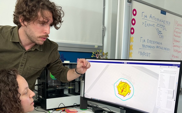 Souda Bay Seabees Learn 3D Printing Skills, Give Back to Community During COMREL