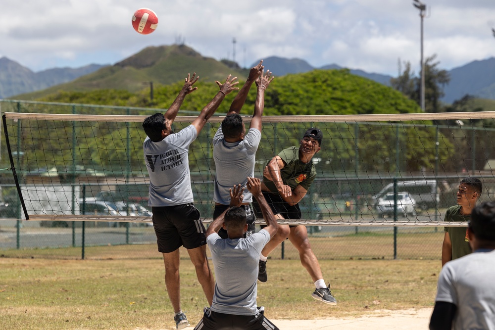 U.S. Marines, Partners Participate in a Sports Day During RIMPAC 2024
