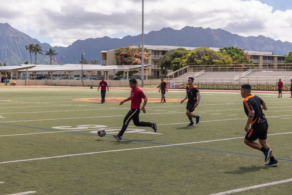 U.S. Marines, Partners Participate in Sports Day During RIMPAC 2024