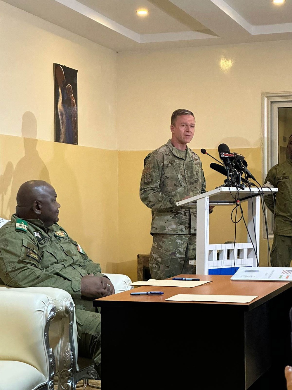 Turnover of the U.S. compound at Air Base 101 in Niamey, Niger.