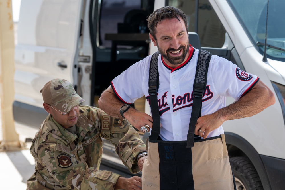 The Washington Nationals take part in EOD demonstration