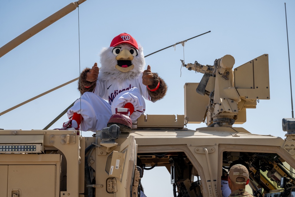 The Washington Nationals take part in EOD demonstration