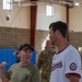 Airmen and Soldiers meet with the Washington Nationals
