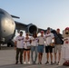 Service members meet with the Washington Nationals