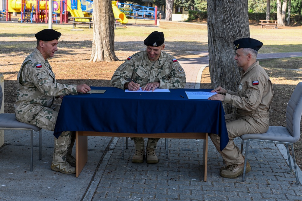 Polish Military Contingent change of command