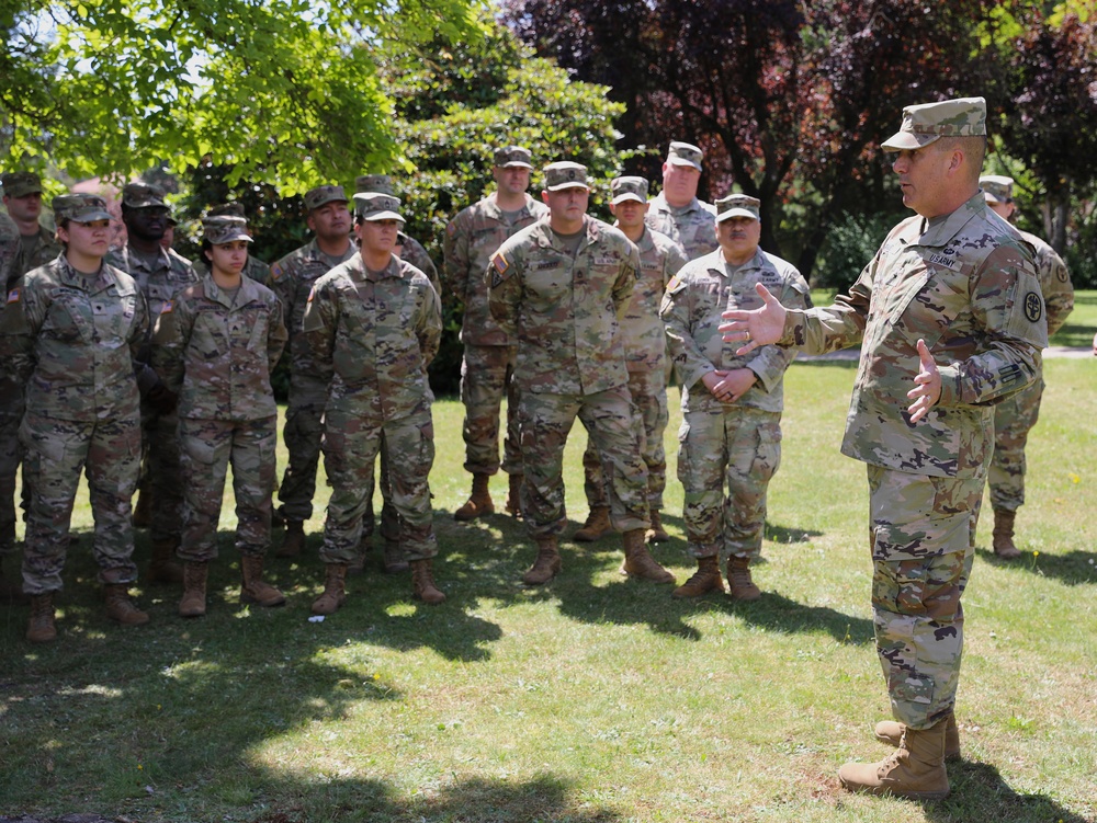 7450th Medical Operational Readiness Unit (FWD) Det 64 relinquishes authority of the Deployed Warrior Medical Management Center (DWMMC) at Landstuhl Regional Medical Center (LRMC)