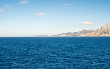 USS New York transits through the Strait of Gibraltar