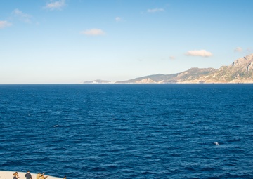 USS New York transits through the Strait of Gibraltar