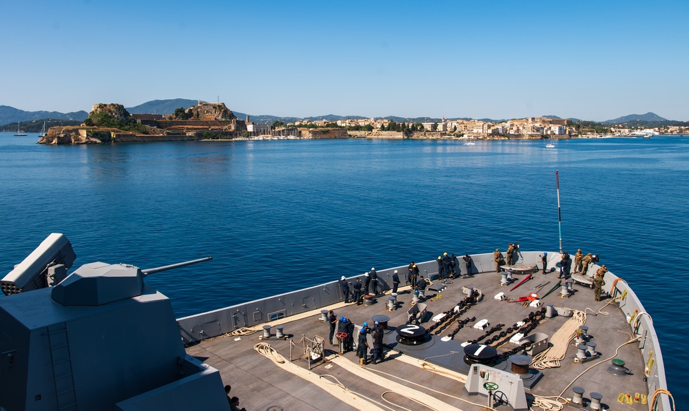 USS New York Arrive in Corfu, Greece for Port Visit