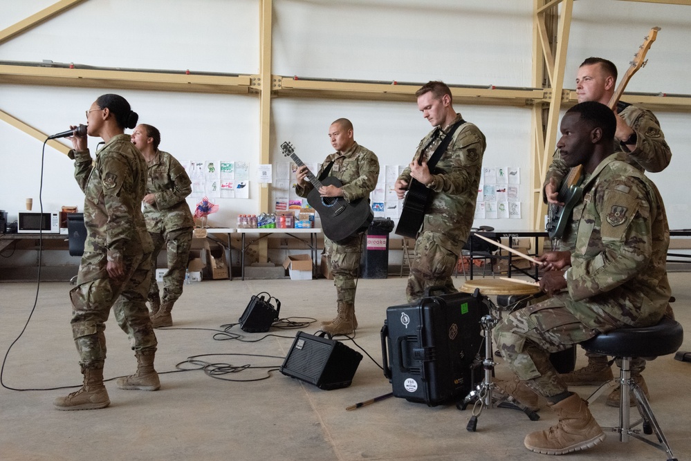 AFCENT band spreads morale through music