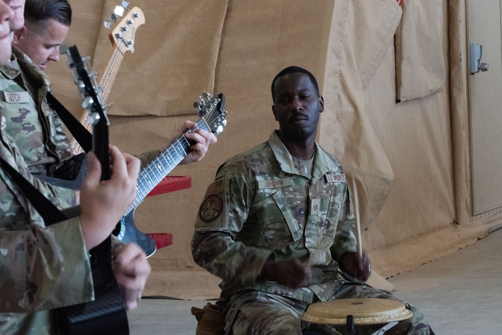 AFCENT band spreads morale through music