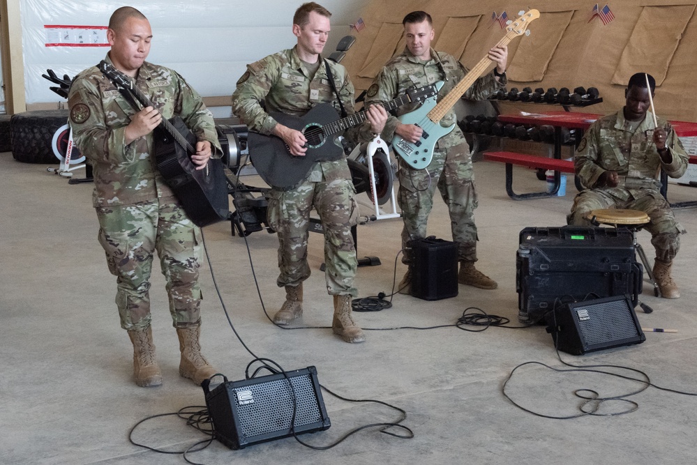 AFCENT band spreads morale through music