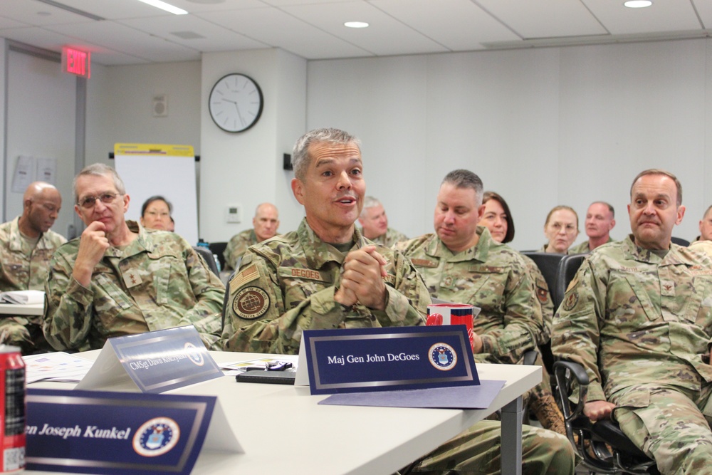 Air Force medical leadership discuss the future of AFMEDCOM in readiness tabletop exercise