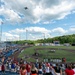 C-17 flies over a local Wild Things’ games