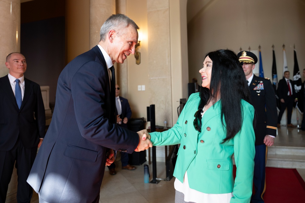 NATO Secretary-General Jens Stoltenberg Visits Arlington National Cemetery