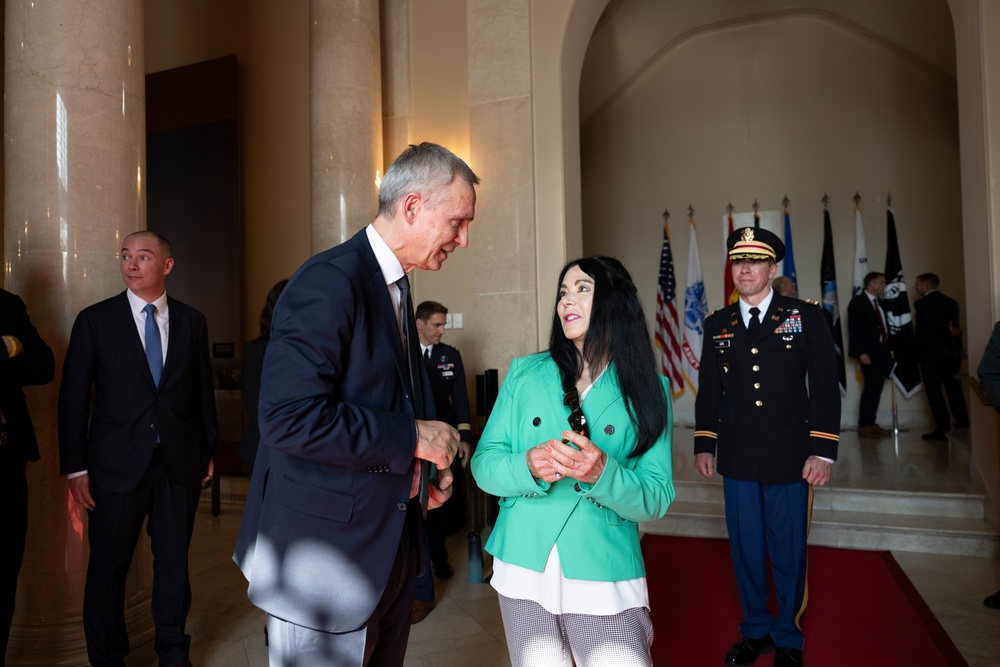 NATO Secretary-General Jens Stoltenberg Visits Arlington National Cemetery