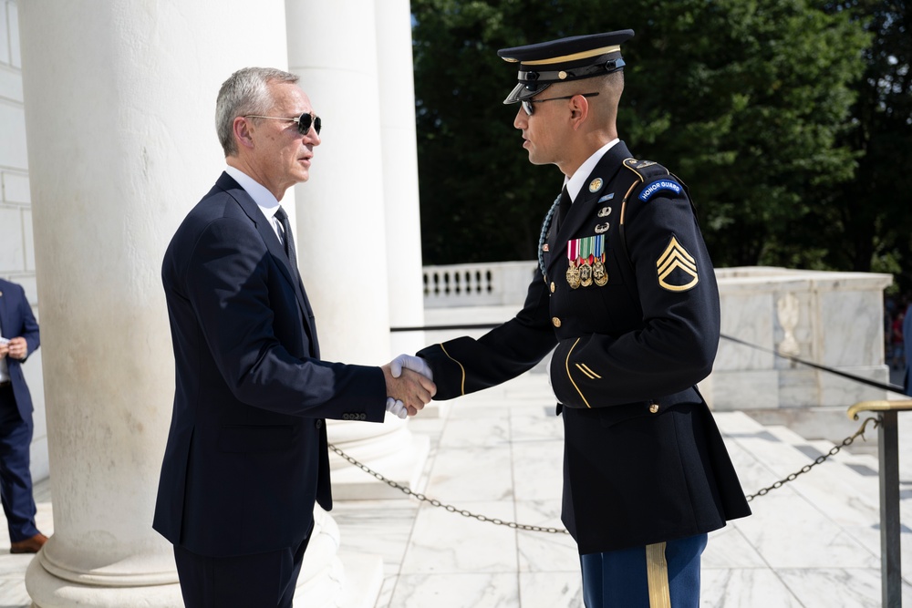 NATO Secretary-General Jens Stoltenberg Visits Arlington National Cemetery