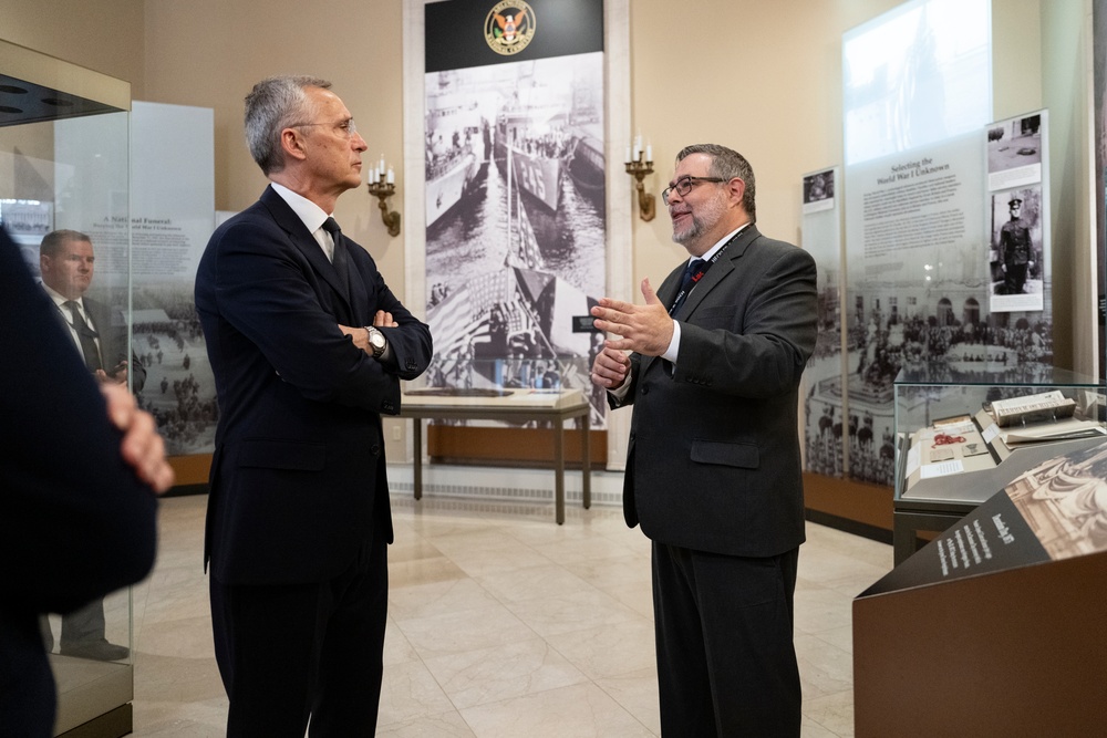 NATO Secretary-General Jens Stoltenberg Visits Arlington National Cemetery