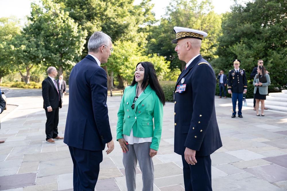 NATO Secretary-General Jens Stoltenberg Visits Arlington National Cemetery