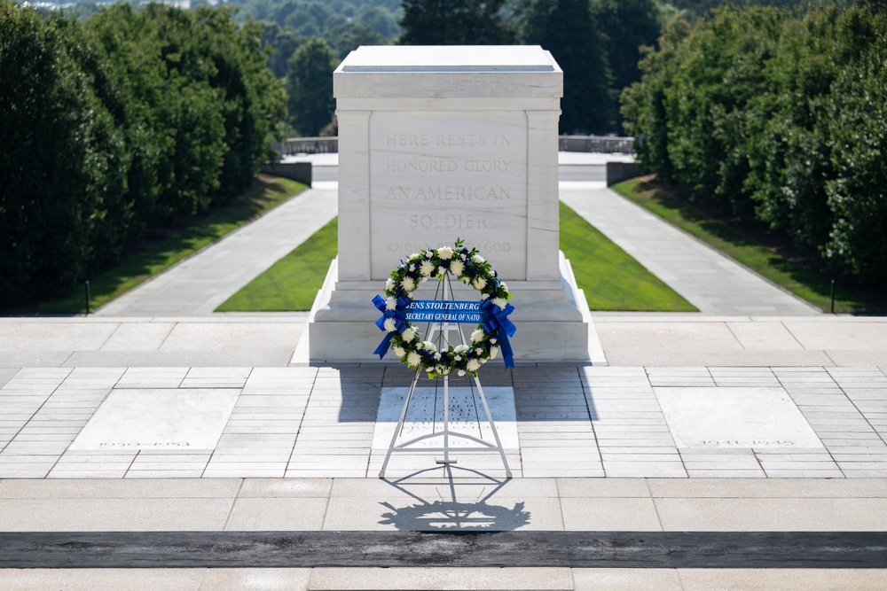 NATO Secretary-General Jens Stoltenberg Visits Arlington National Cemetery