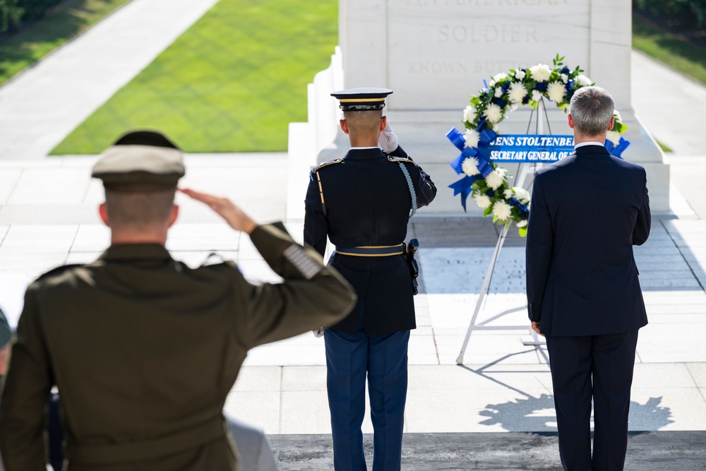 NATO Secretary-General Jens Stoltenberg Visits Arlington National Cemetery