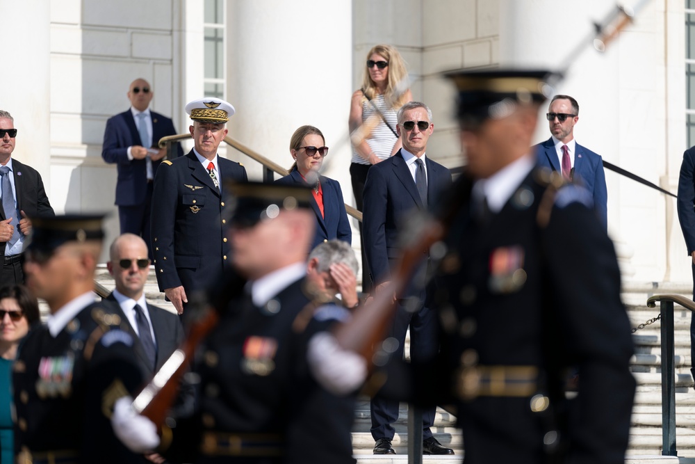 NATO Secretary-General Jens Stoltenberg Visits Arlington National Cemetery