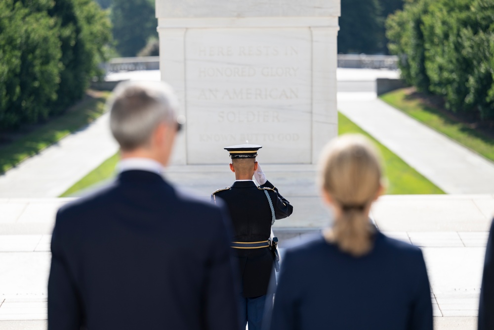 NATO Secretary-General Jens Stoltenberg Visits Arlington National Cemetery