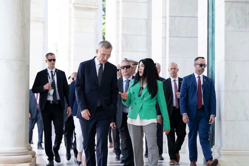 NATO Secretary-General Jens Stoltenberg Visits Arlington National Cemetery