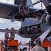 Maintenance Airmen replace C-130 Hercules aircraft engine