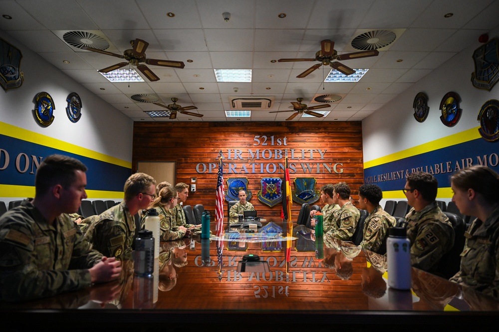 USAFA Cadets visit 521 AMOW during summertime Operations Air Force Program