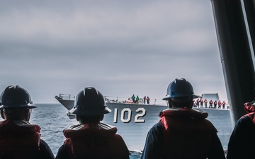 George Washington conducts Replenishment at Sea