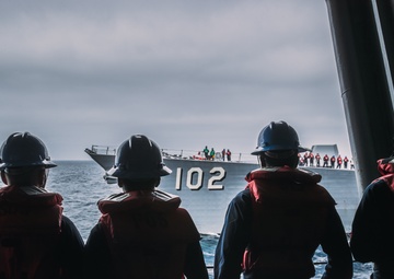 George Washington conducts Replenishment at Sea