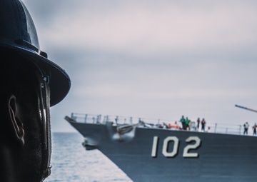 George Washington conducts Replenishment at Sea