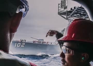 George Washington conducts Replenishment at Sea