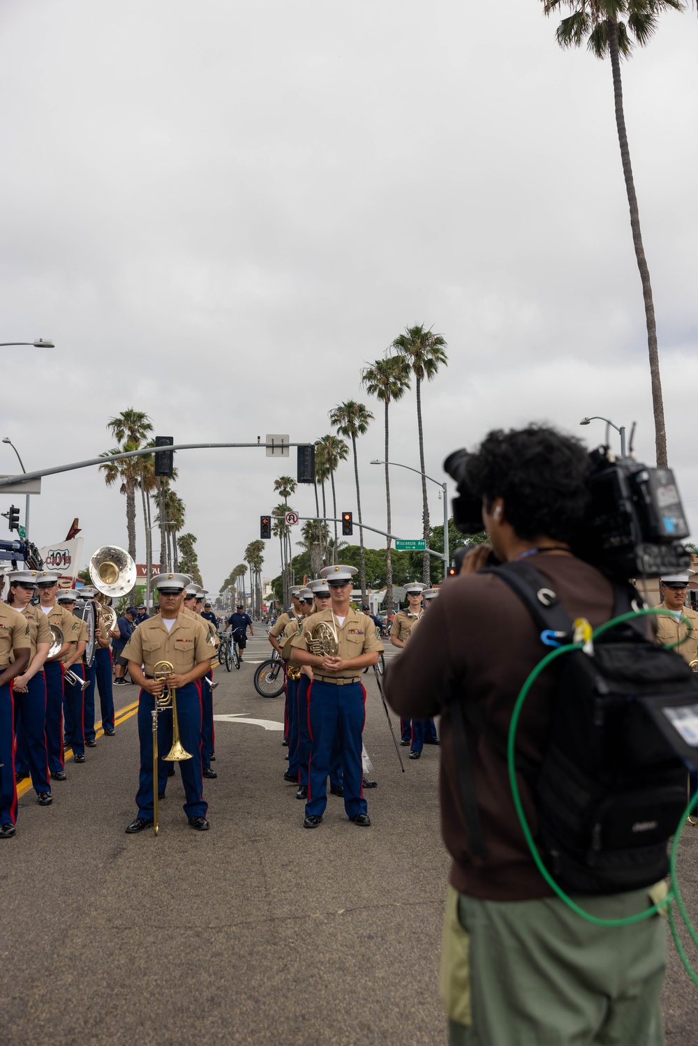 1st MARDIV Band performs in Oceanside Independence Parade