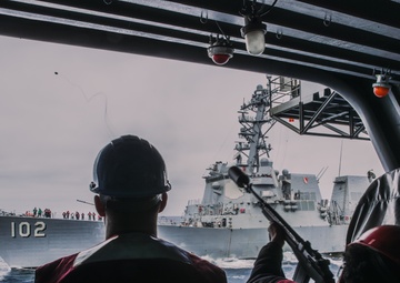 George Washington conducts Replenishment at Sea