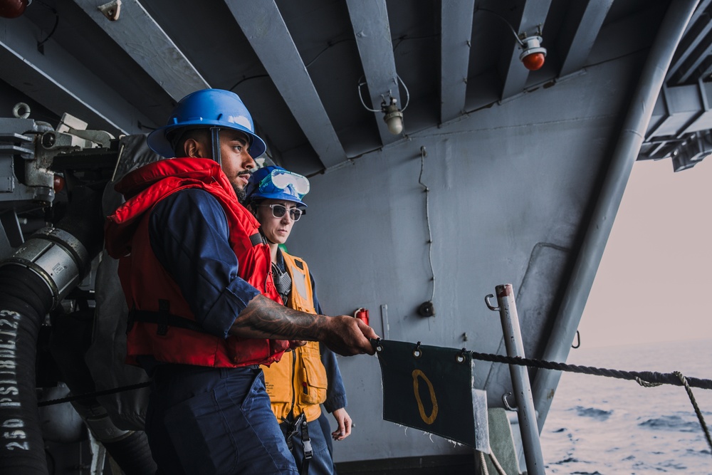 George Washington conducts Replenishment at Sea