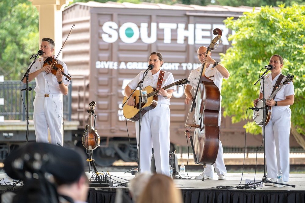 U.S. Navy Band Country Current performs in Manassas, Virginia