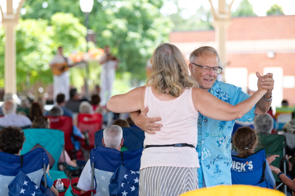 U.S. Navy Band Country Current performs in Manassas, Virginia