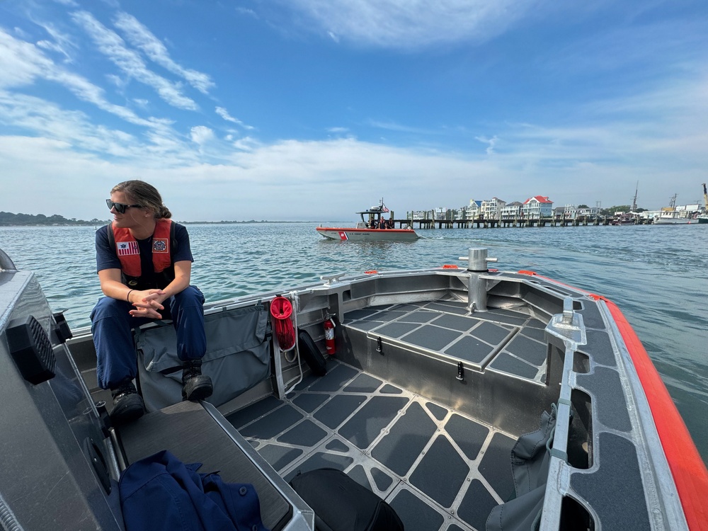 U.S. Coast Guard Station Ocean City conducts towing training