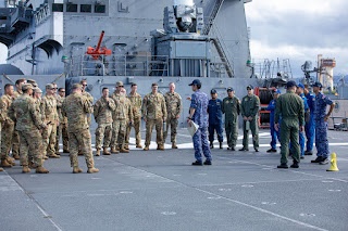 U.S. Army Soldiers visit JS Kunisaki at RIMPAC 2024