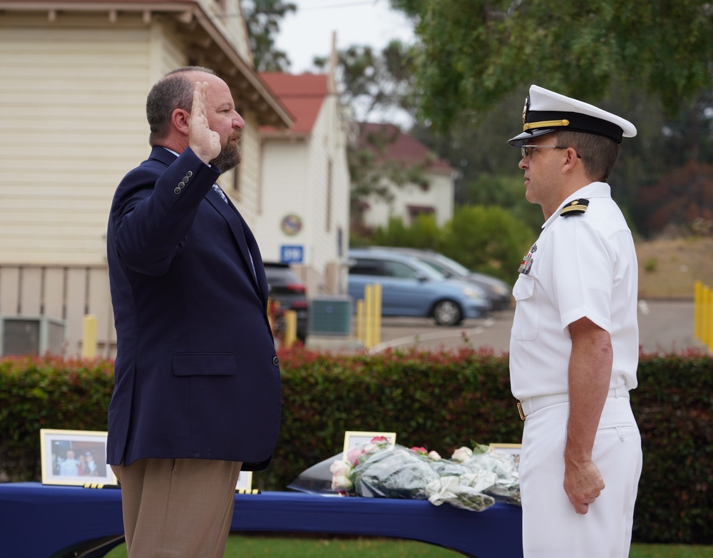 Cmdr. Hunter Coates Promotion