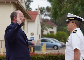Cmdr. Hunter Coates Promotion